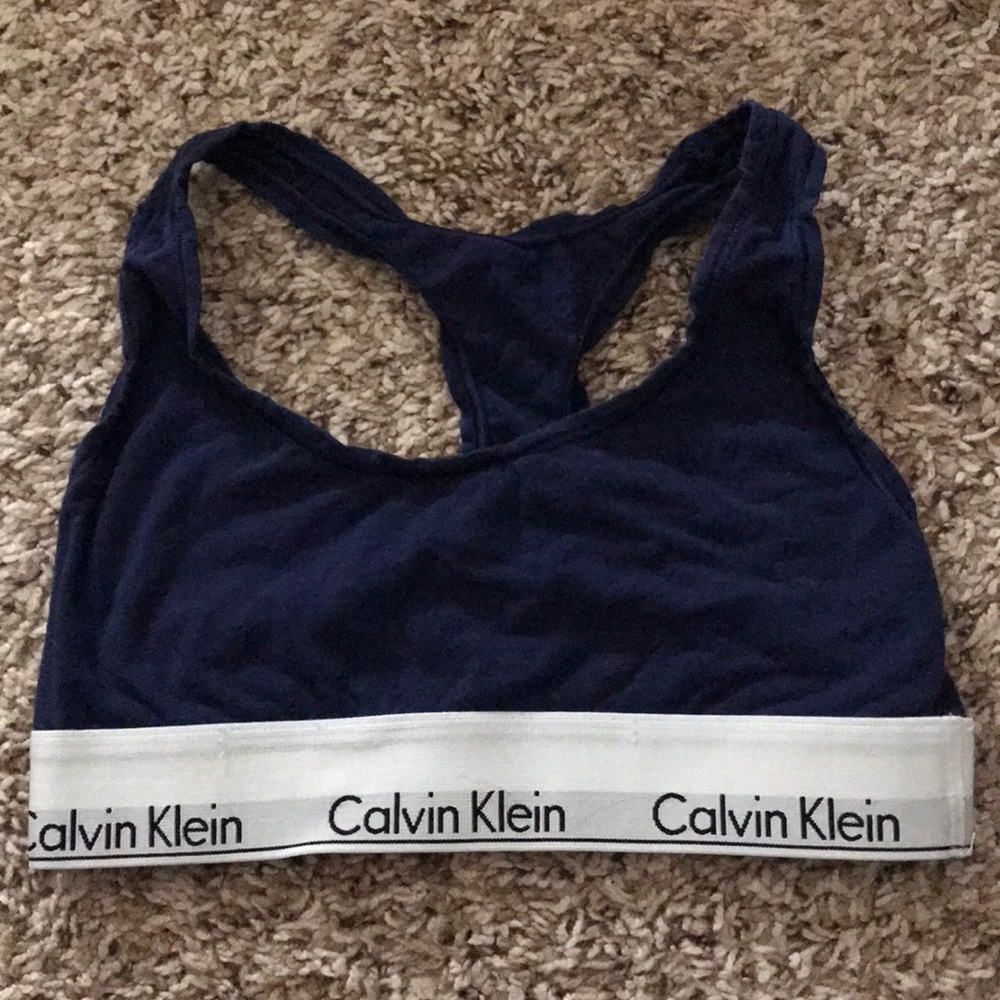 Calvin Klein Sports Bra/Bralette Navy Size Small